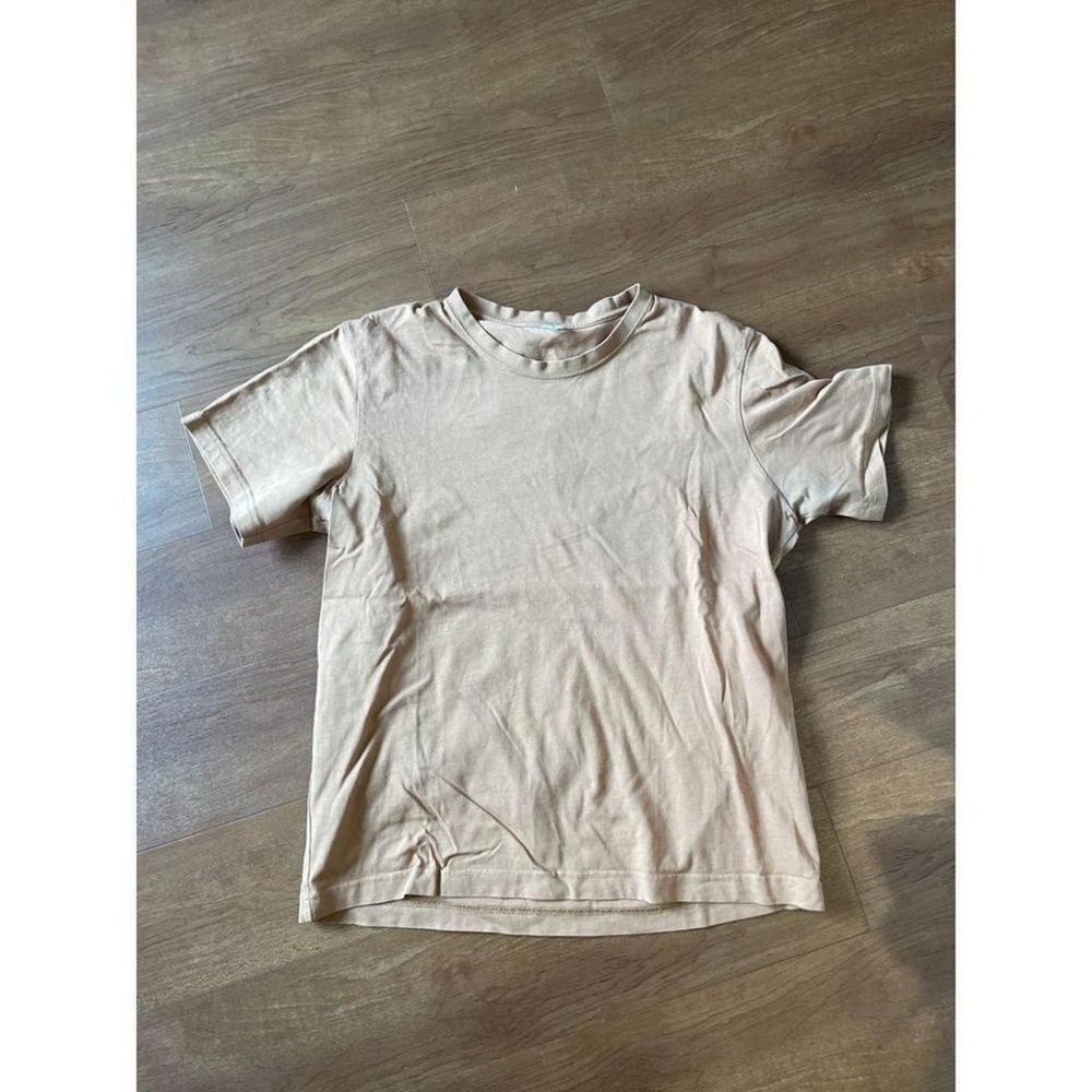 Arket Mens T-Shirt Rusty Orange Creamsicle Cotton Minimalist Essential